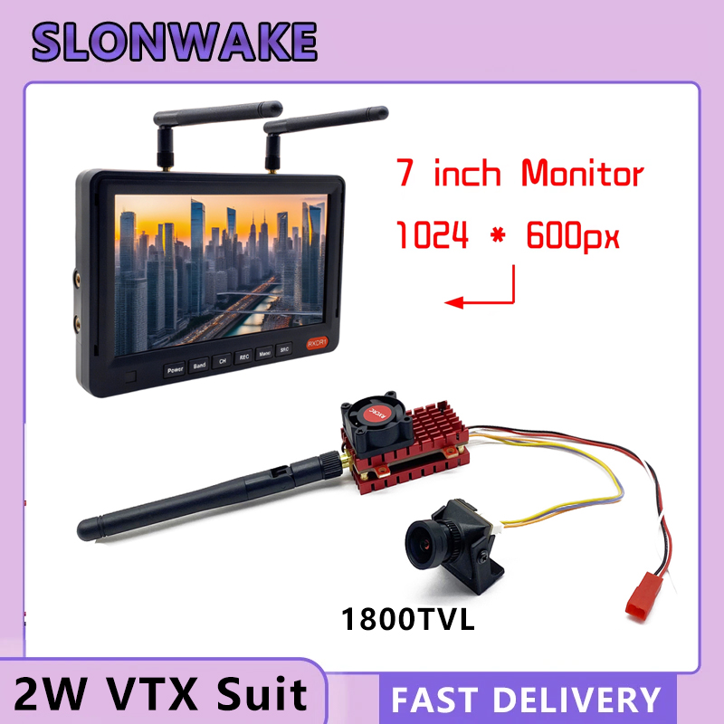 Drone Rc Plegable - SLONWAKE 5.8G 2W VTX FPV 1800TVL