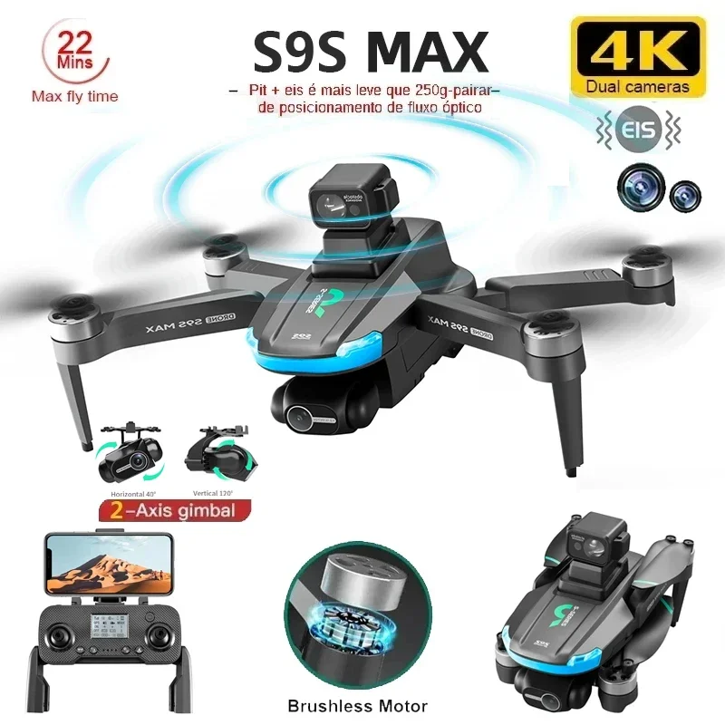 Drone Rc Plegable - NEW S9S MAX MINI Drone 4K