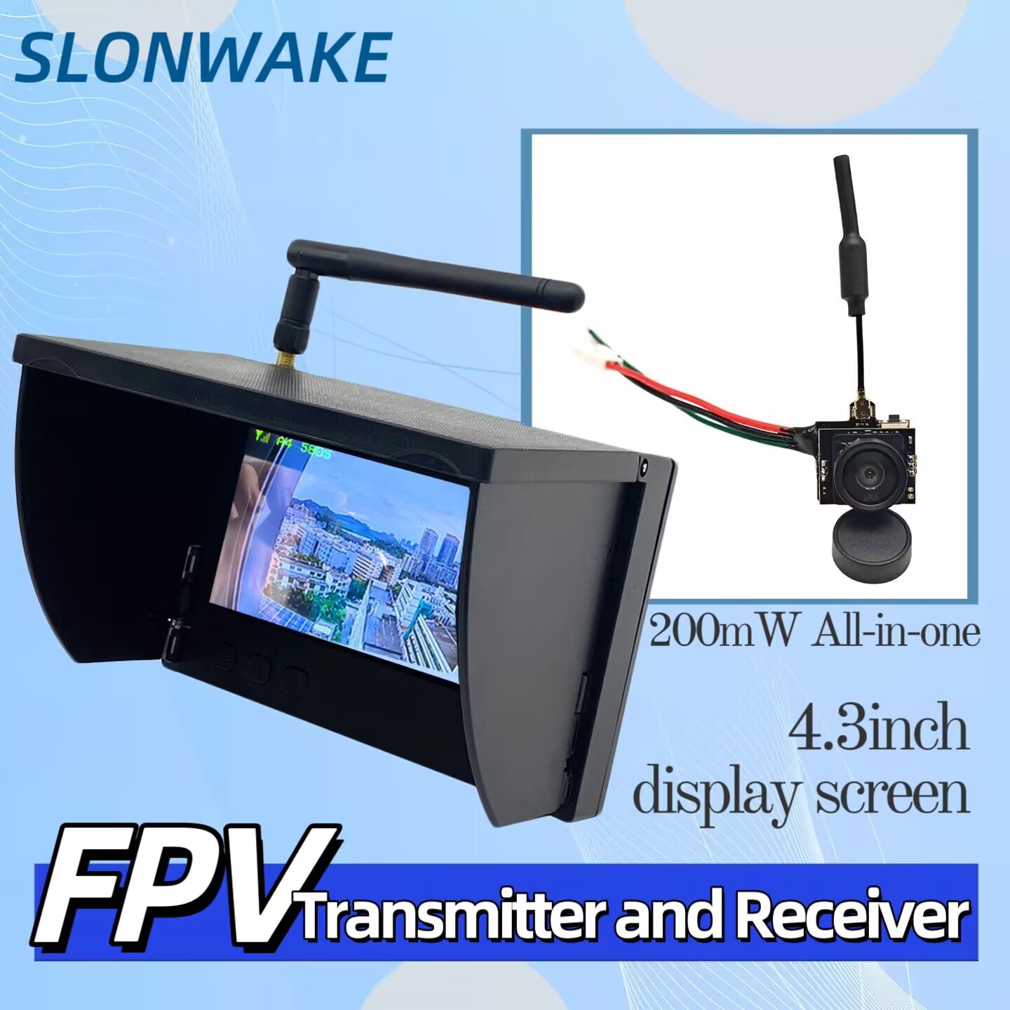 Drone Rc With Camera - SLONWAKE 5.8G Analog Video Transmission Camera