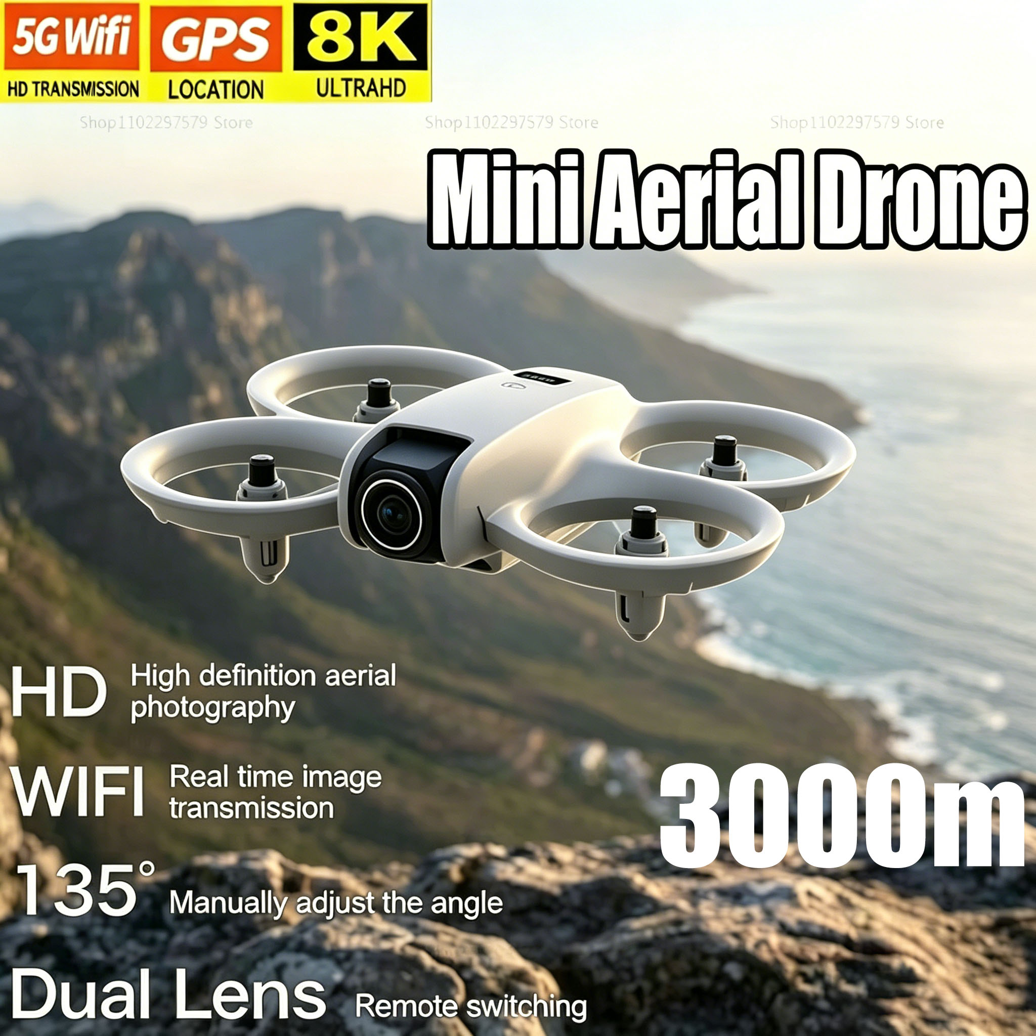 Drone Rc Plegable - Mini Drone with 8K HD Camera
