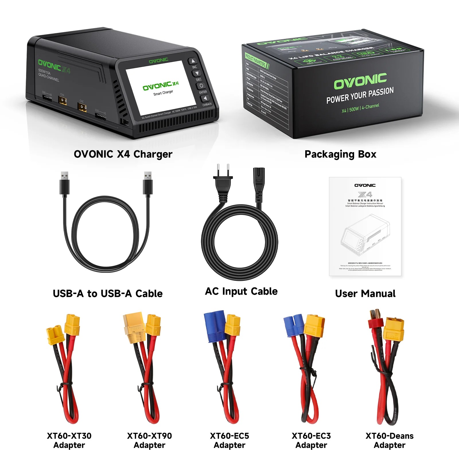 Drone Smart Rc - Ovonic X4 AC500W 4 Channel Smart