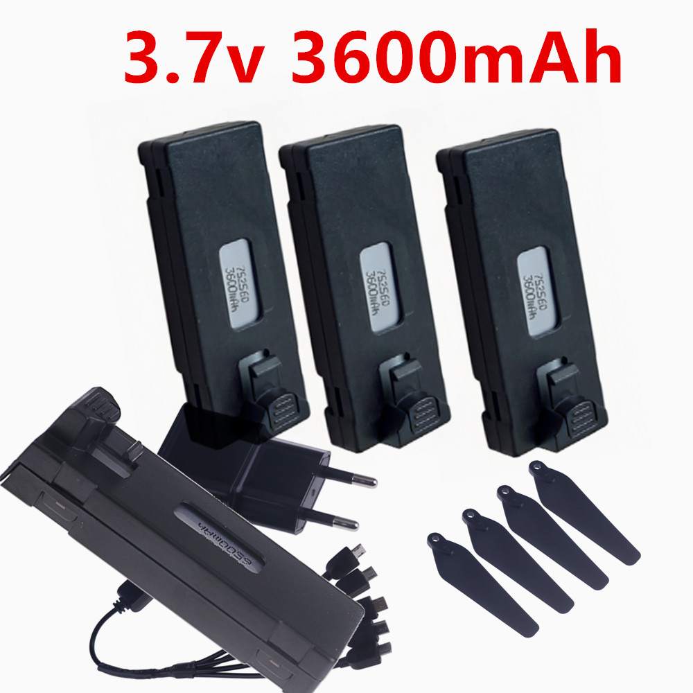 Drone Rc S1S - Upgrade 1800mah 3600mAh 3.7v Drones Battery