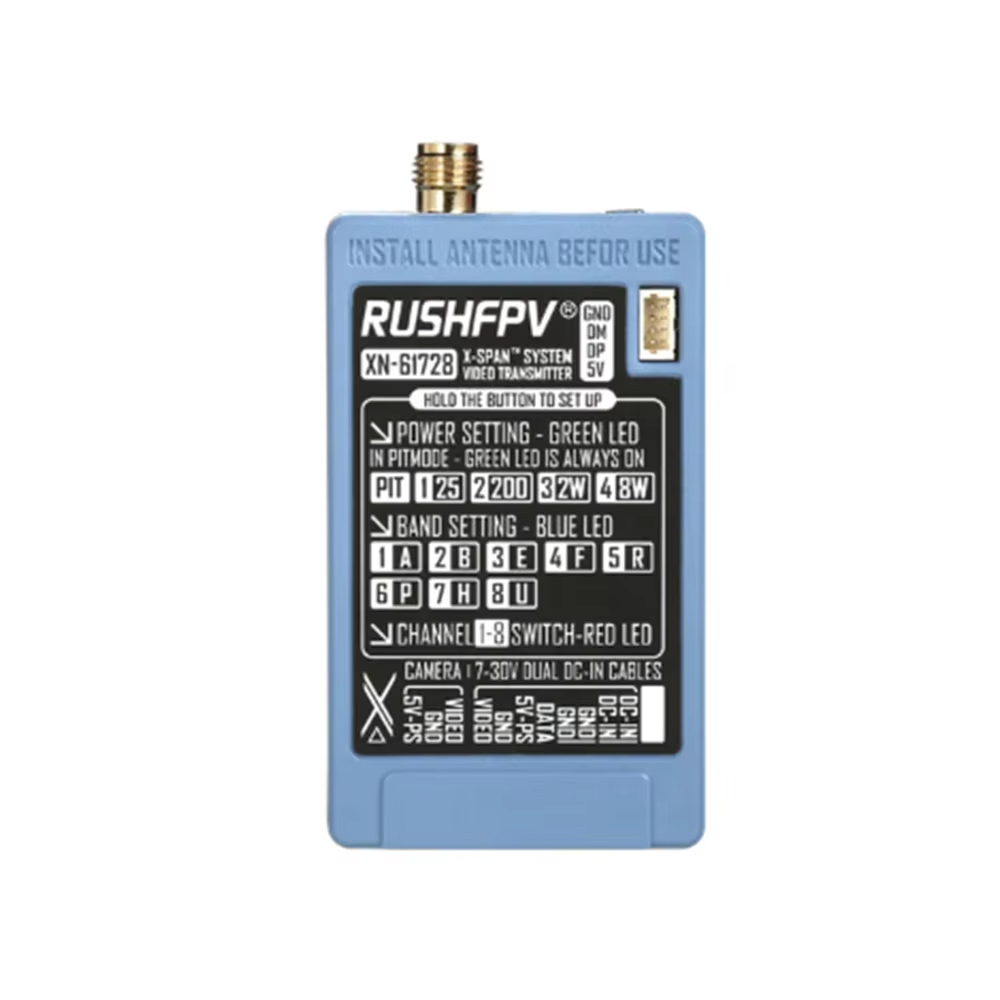 RUSHFPV 6.1‑7.2G 8W X61728 VTX - Vtx Video Transmitter recension och pris