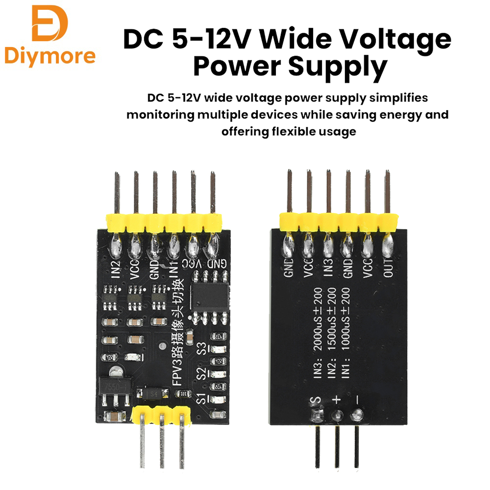 DC5-12V 3-Channel Video Switch - Drone Switch Rc recension och pris