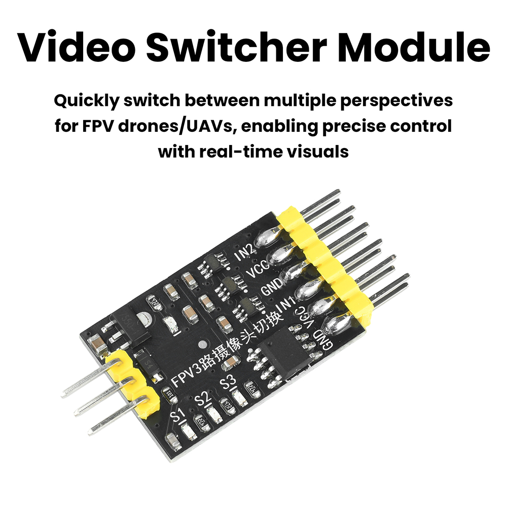 DC5-12V 3-Channel Video Switch - Drone Switch Rc recension och pris