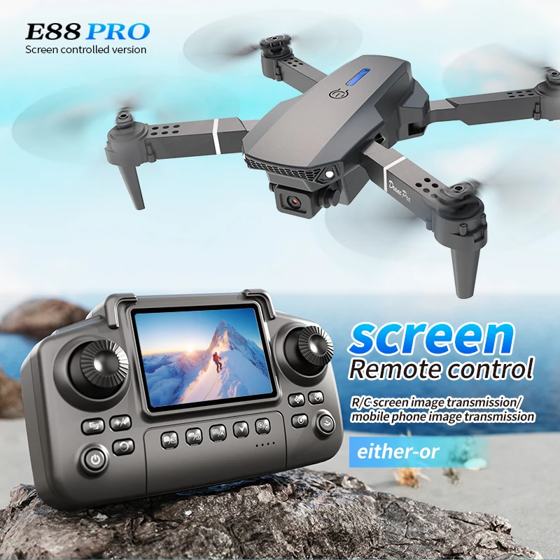 Professional E88 PRO Drone wit - Drone Rc Plegable recension och pris