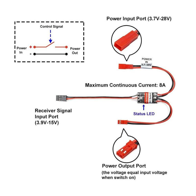 2-20A High Current Remote Cont - Drone Switch Rc recension och pris