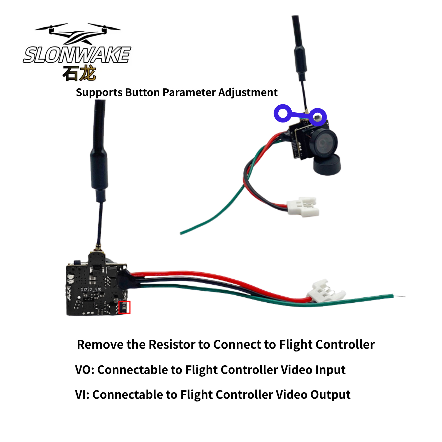 SLONWAKE 5.8G Analog Video Tra - Drone Rc With Camera recension och pris