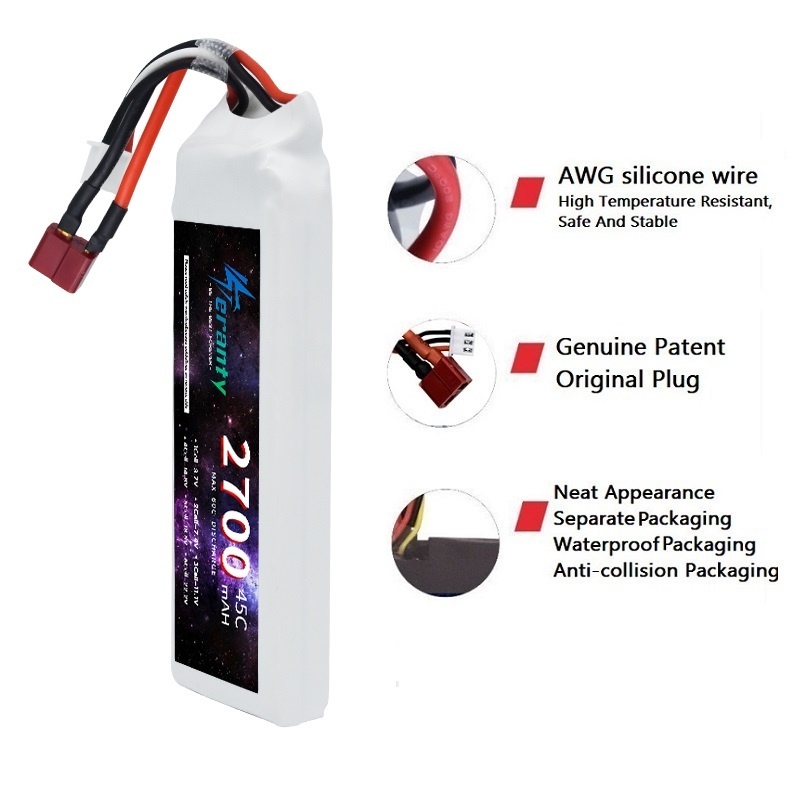 1/3PCS 2S 7.4V Lipo Battery 27 - Drone Carrera Rc recension och pris