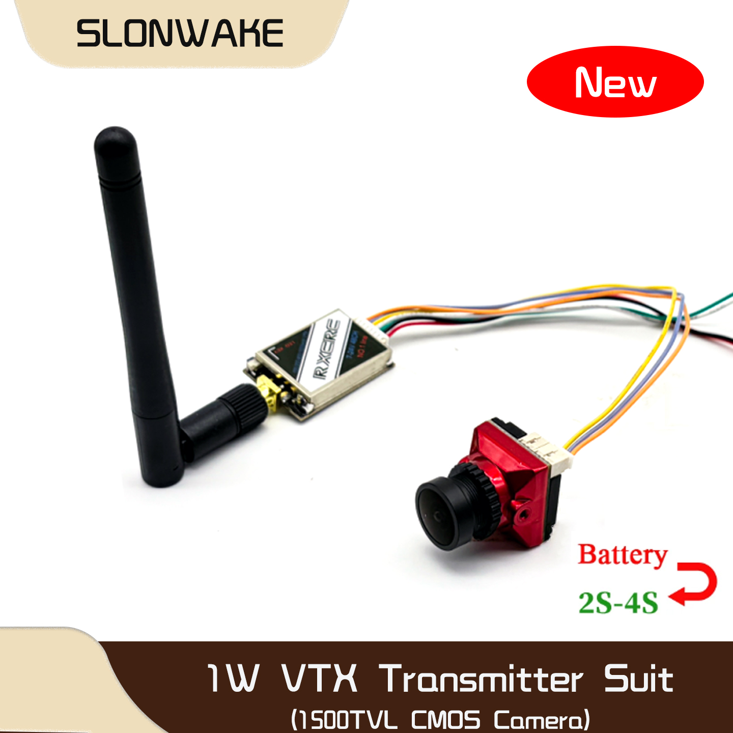 SLONWAKE  5.8G 48CH 1W VTX 100 - Vtx Video Transmitter recension och pris