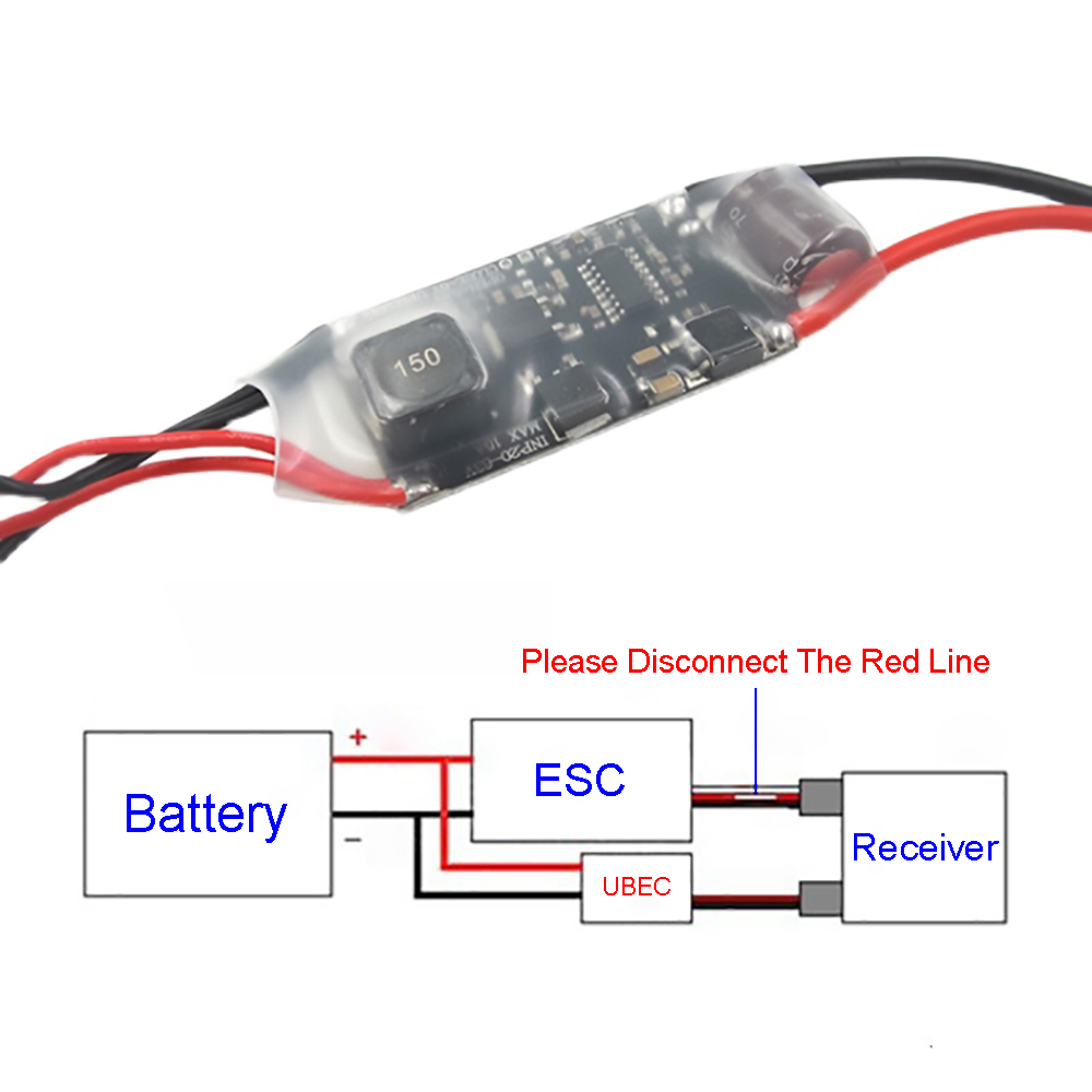 UBEC BEC 15A 6S-12S Voltage Re - Drone Switch Rc recension och pris