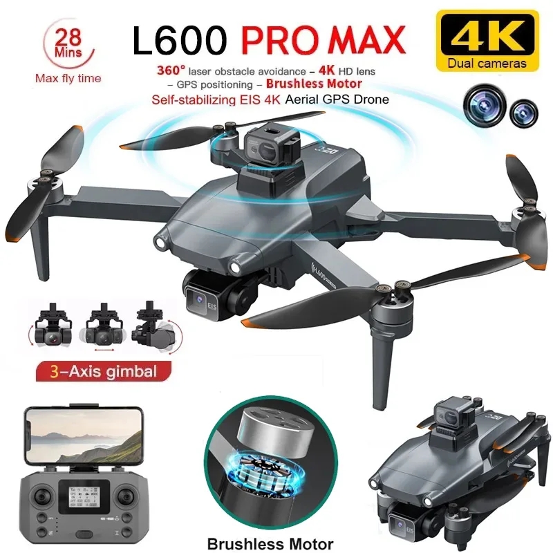 L600 PRO MAX GPS Drone Profess - Drone Rc Plegable recension och pris