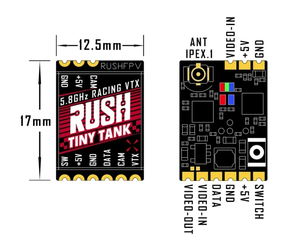 RUSHFPV Tiny Tank VTX 5.8GHz 3 - Vtx Video Transmitter recension och pris