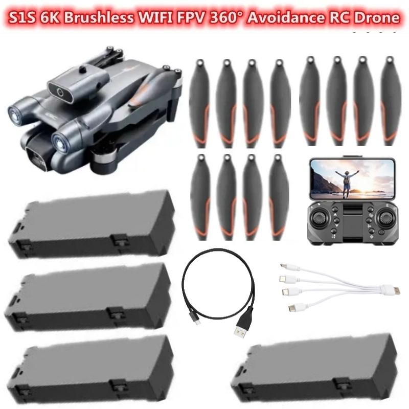 S1S 6K Brushless WIFI FPV 360° - Drone Rc S1S recension och pris