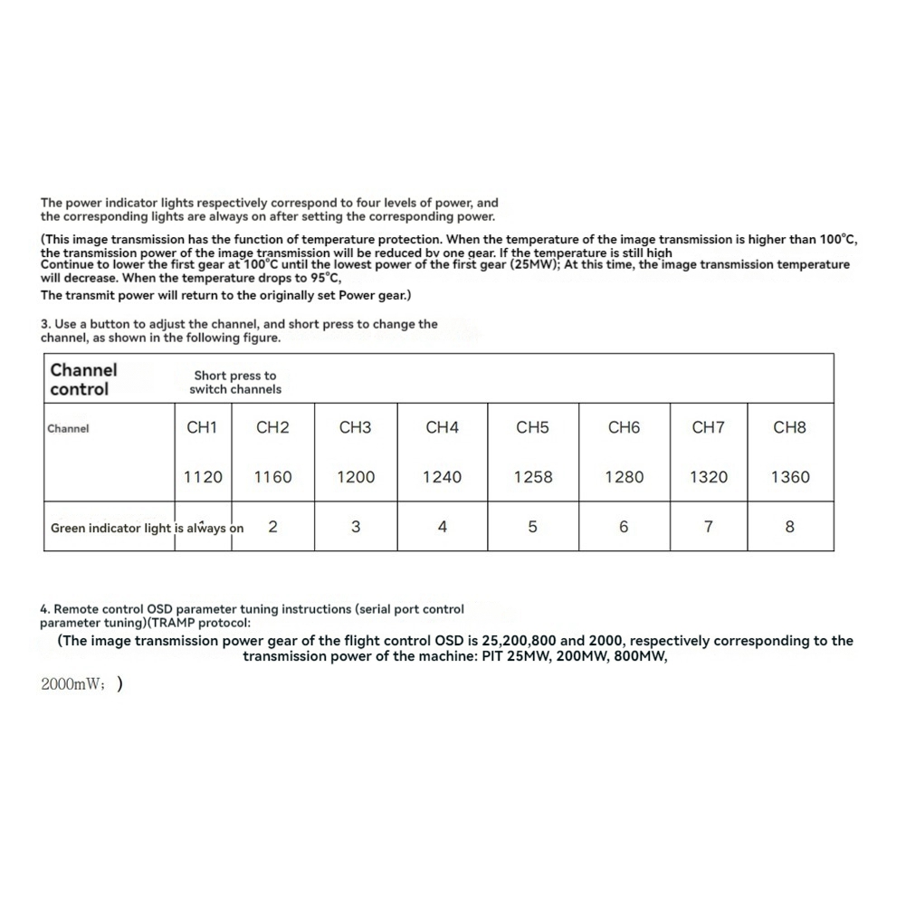 AS96-1.2G 2W VTX 8CH 2000Mw FP - Vtx Video Transmitter recension och pris