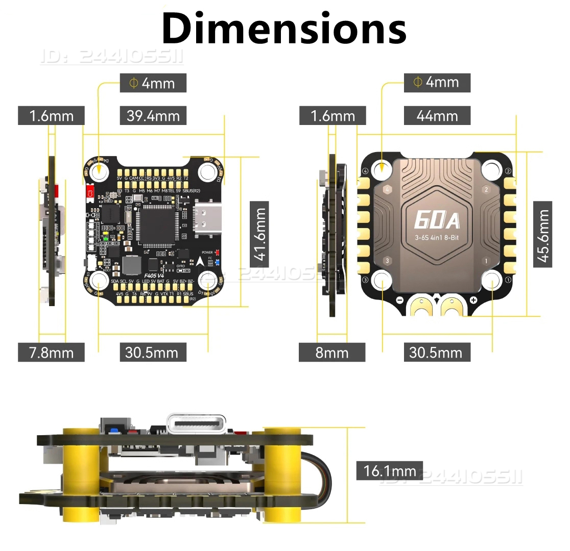F405 V4 FC Flight Controller w - Drone Rc V4 recension och pris